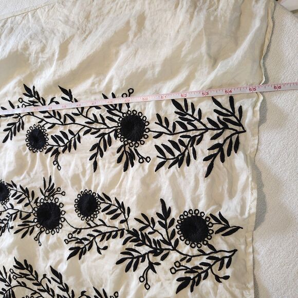 Juicy Couture Embroidered Silk Maxi Dress Festival Boho Romantic Whimsical Small - Picture 8 of 9